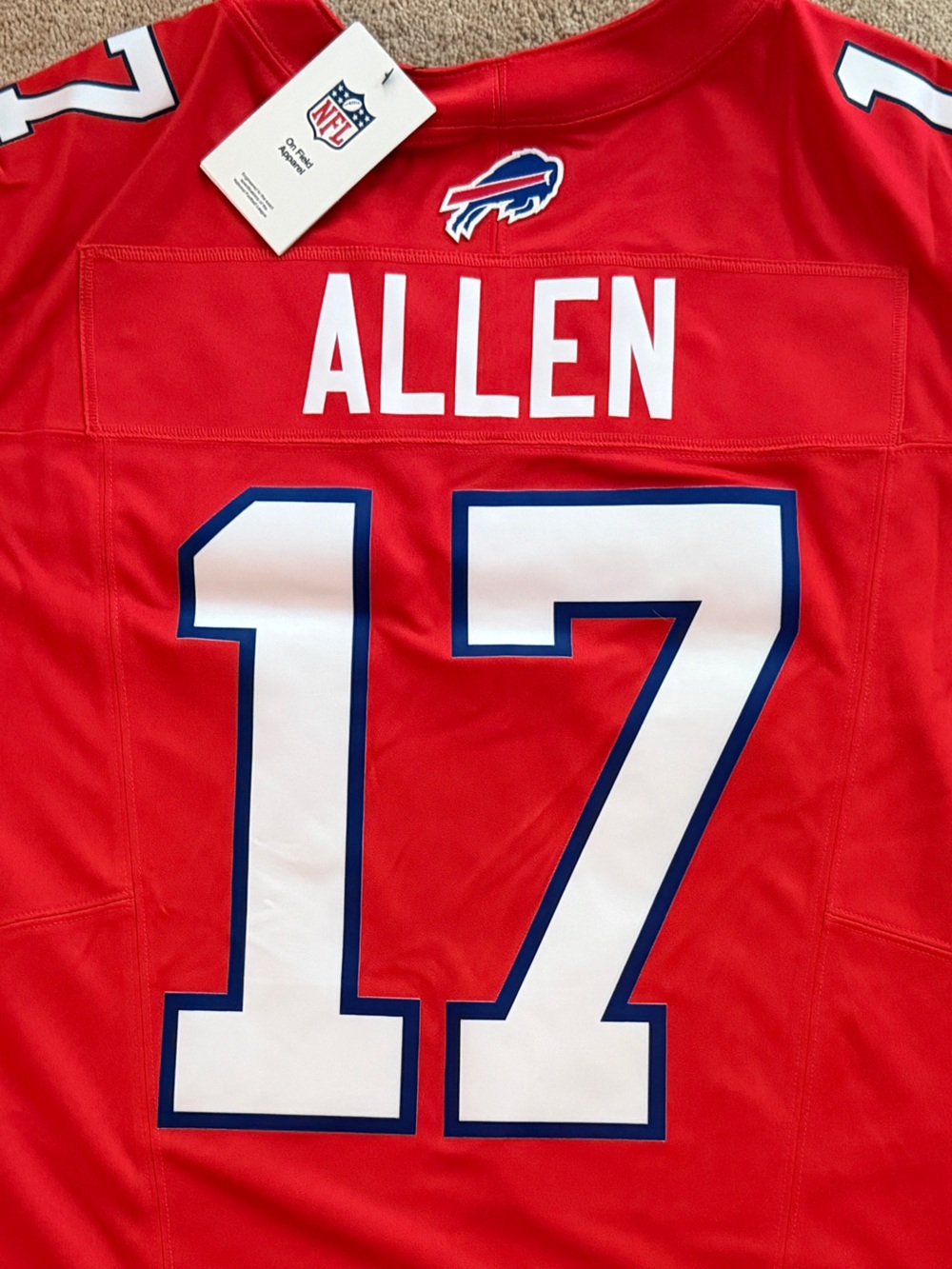 Nike Josh Allen Red Buffalo Bills Vapor F.U.S.E. Limited Jersey 3XL